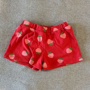 The Beaufort Bonnet Company Red Strawberry Print Kids Shorts